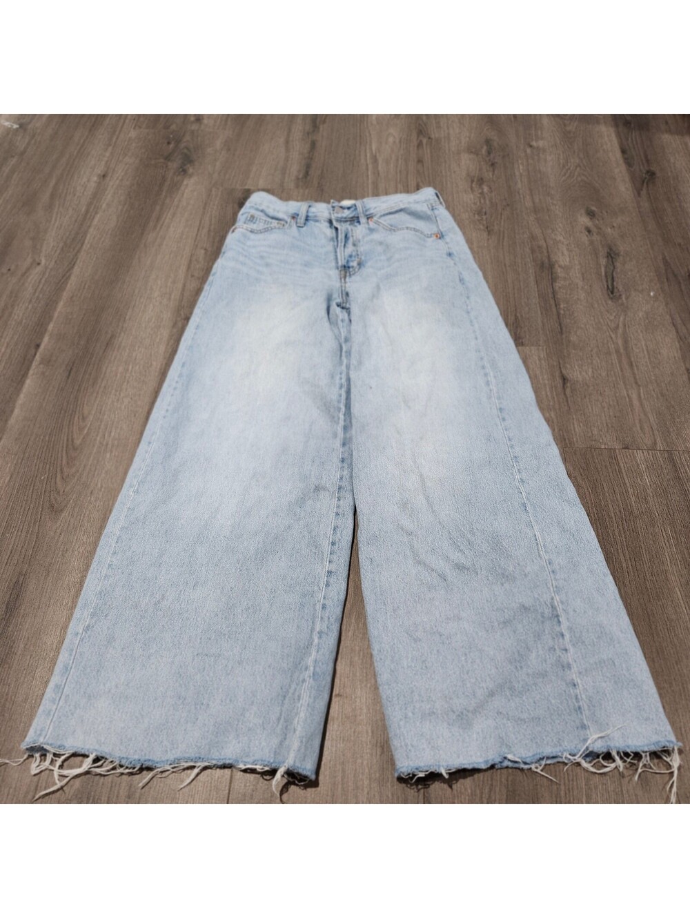 Universal Thread Light Blue Mid Rise Wide-Leg Denim Jeans Size 2